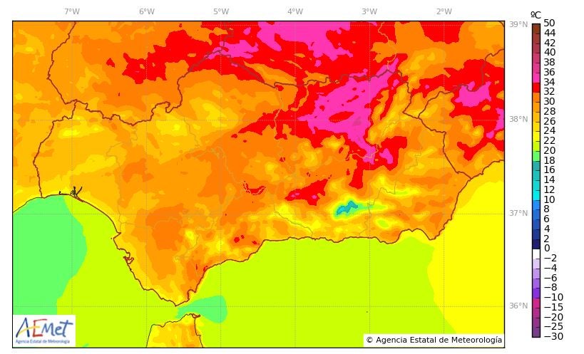 El tiempo fin de semana en Andalucía y Málaga predicción Tormentas y