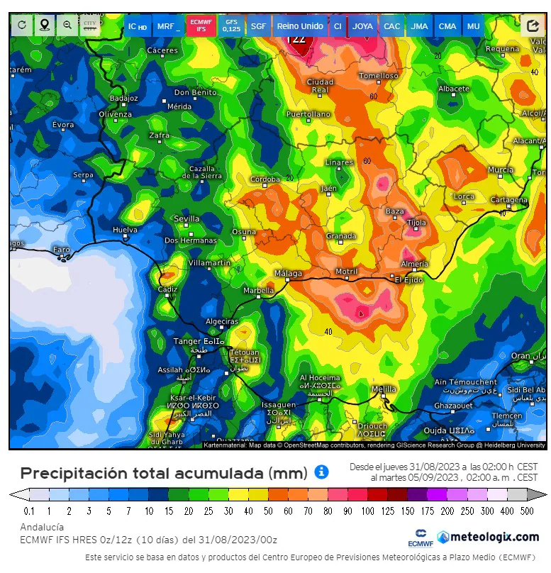 Última Hora De La Dana. Probables Acumulados De Lluvias En La Provincia ...