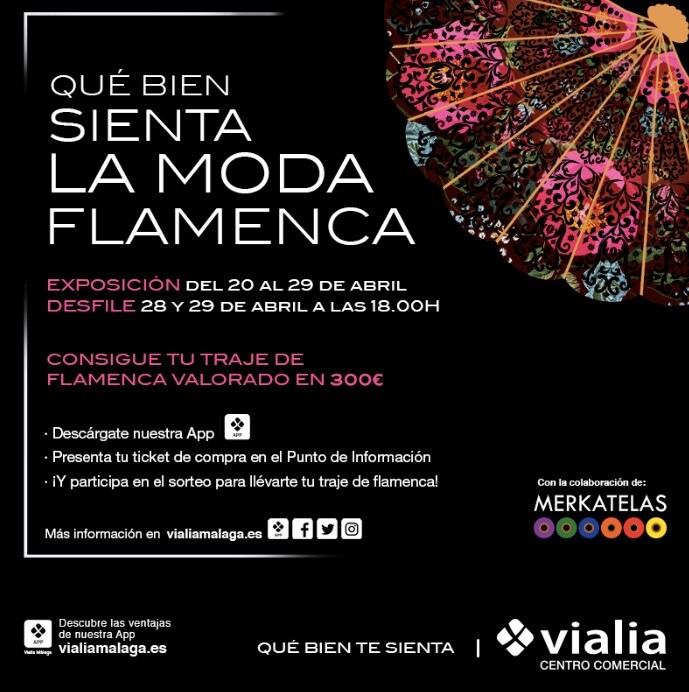 Cartel de las jornadas de moda flamenca en Vialia
